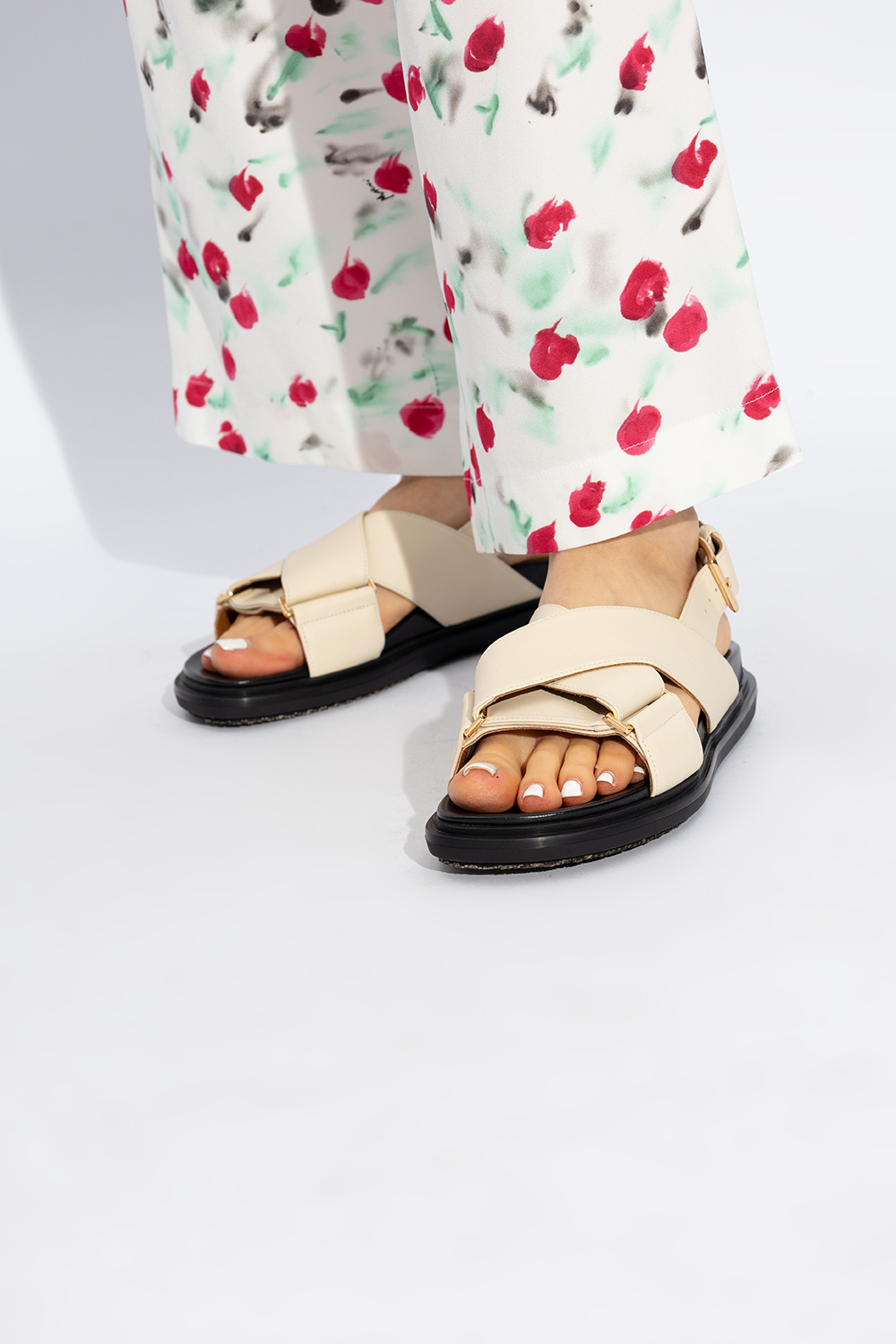 Marni 'Fussbett' leather sandals | Women's Shoes | Vitkac